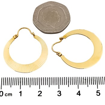 9ct Gold 1.7g Hoop Earrings